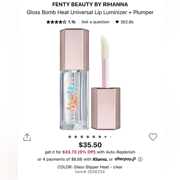 Fenty Beauty Makeup Fenty Beauty Gloss Bomb Heat Glass Slipper